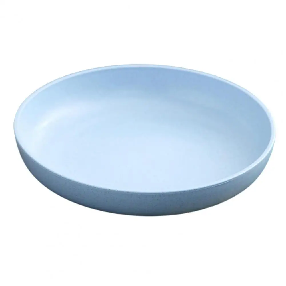 Dinner Plate Solid Color Microwave Tableware Round Shape Food Plate Home Anti-Slip Base Dinner Dish Kitchen Supplies