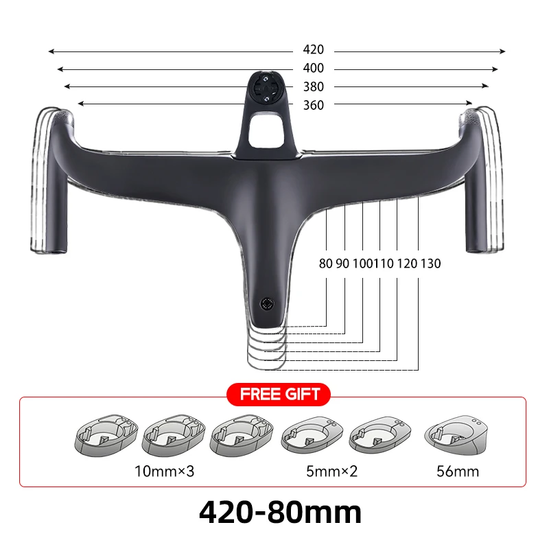 The One Pro カーボン一体型ハンドル　420-110 C-C The One Pro カーボン一体型ハンドル 420-110 C-C