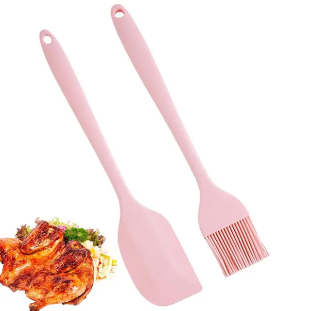 Szilikon Basting Kefe Kaparó Főző Olajkefe Hordozható Barbecue Desszertek Sütőolaj Pulyka Konyha