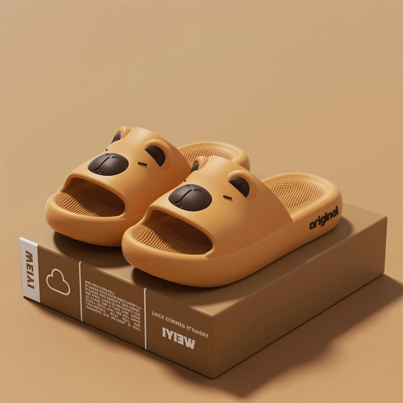 Capybara Slippers Indoor Outdoor Antislip with EVA Soles