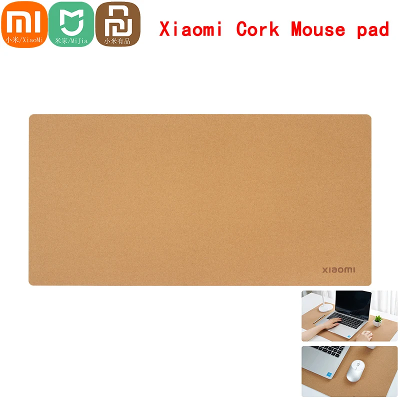 Mouse Pad Gaming Mousepad Xiaomi Large Natural Cork Desk pad Anti-slip waterproof desk mat Protector keyboard for PC