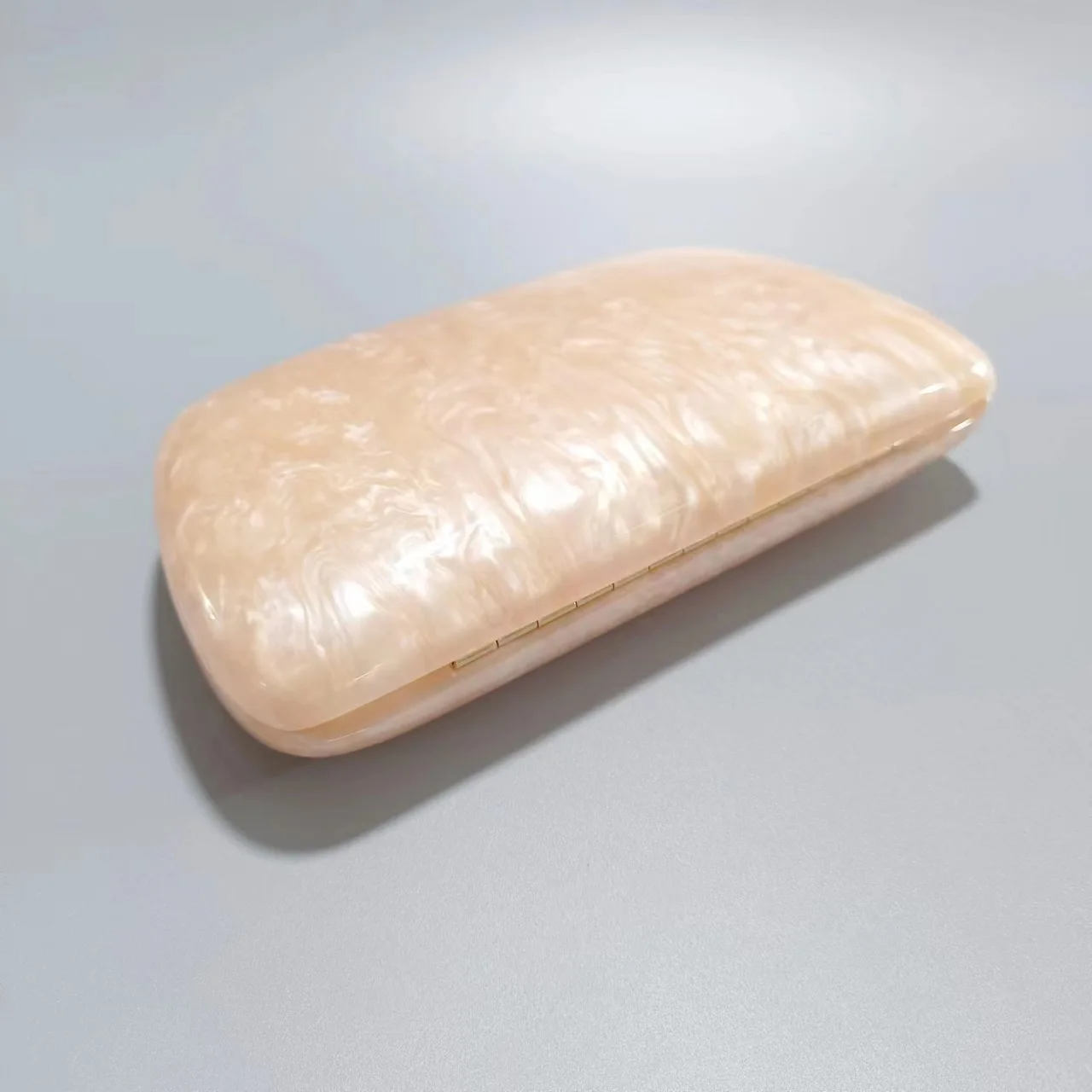 Vintage Pearlscent Acrylic Clutch Solid Marbling Chain Crossbody Shoulder Bag Women Wedding Banquet Party Handbags Stylish Purse