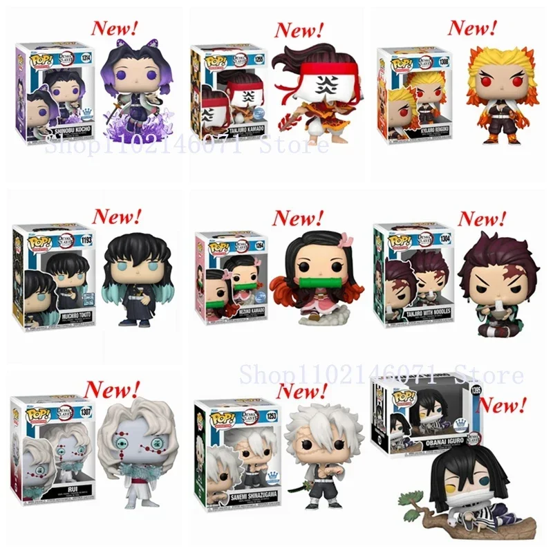 thumbnail image 2 of NUEVA figura de acción Funko Pop Demon Slayers Muichiro 1193 Tanjuro 1255 Rengoku 1308 Shinobu 1314, modelo de juguete de colección para regalo, 2 of 5