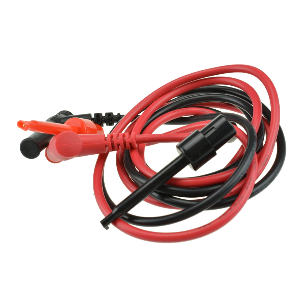 1M 4mm Alligator Clip to Banana Plug Test Cable Lead Connector Dual Probe Crocodile Clip For Multimeter Measure Tool 1 Pcs alligator clips test leads test cable lead test cable connector test lead cable test cable