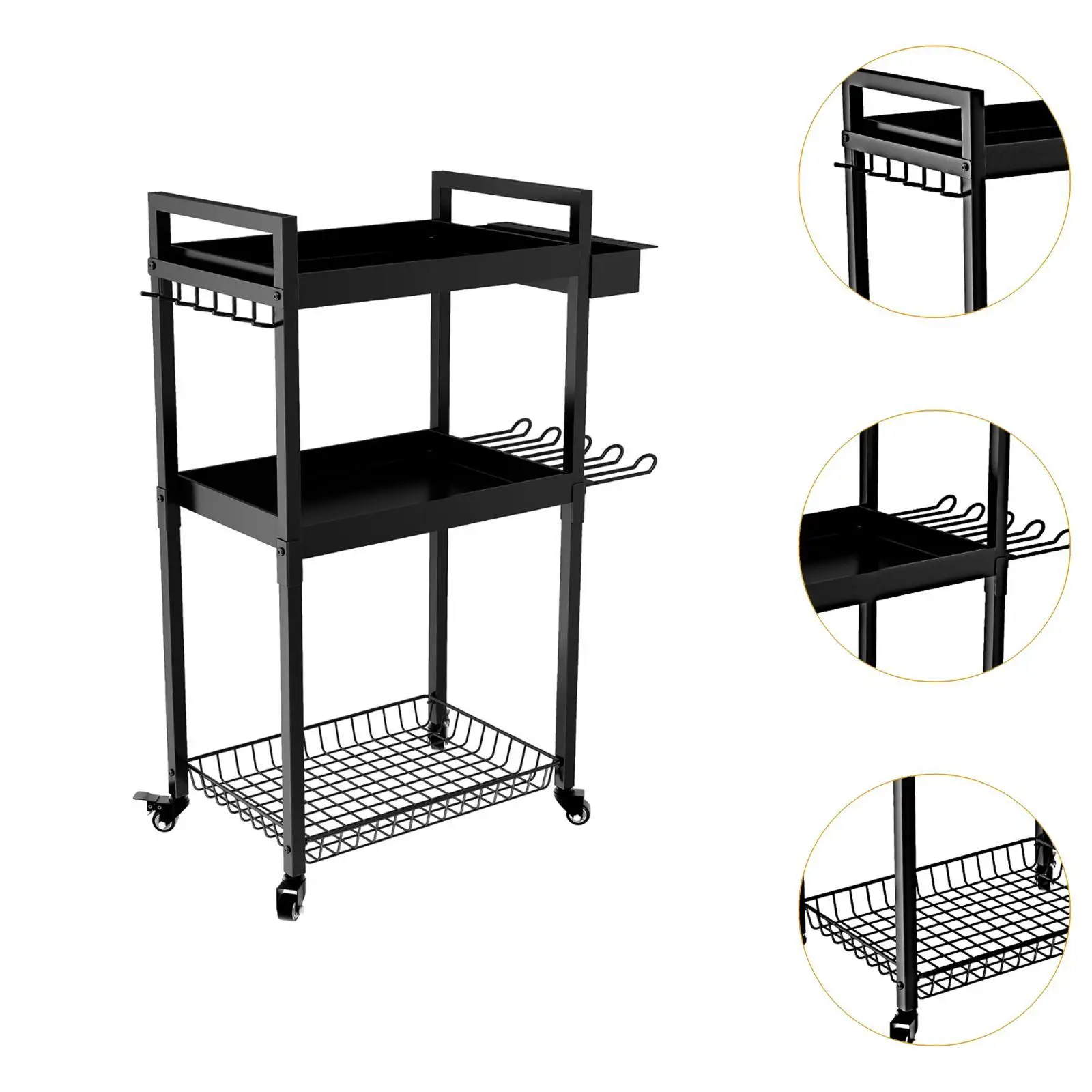 Power Tool Organizer Cart Power Tool Box Utility Cart for Workshop Office 5