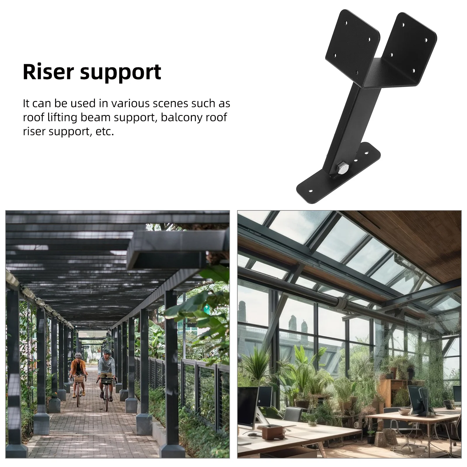 Stainless Steel Roof Riser Post Support Bracket for Canopy Front Door ...