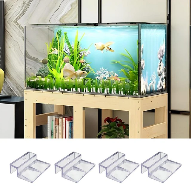 Acrylic Fish Tank Lid Aquarium Glass Cover Clip Support Holder Transparent Fish  Tank Cover Plate Bracket
