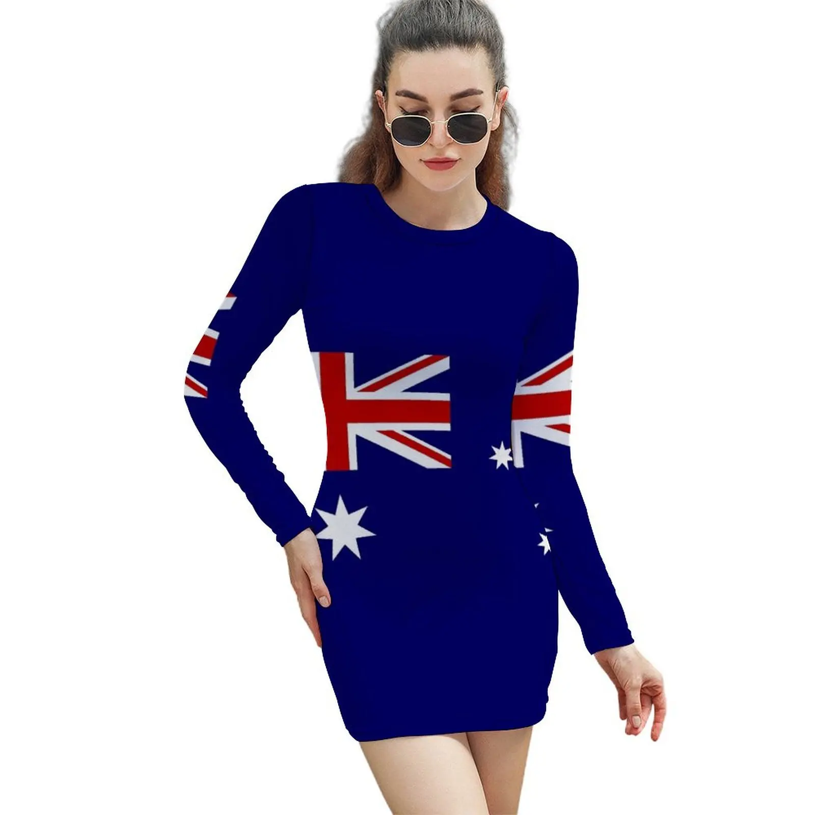 

Australia Day Long-Sleeved Sheath Dress dresses for women 2024 Dresses gala