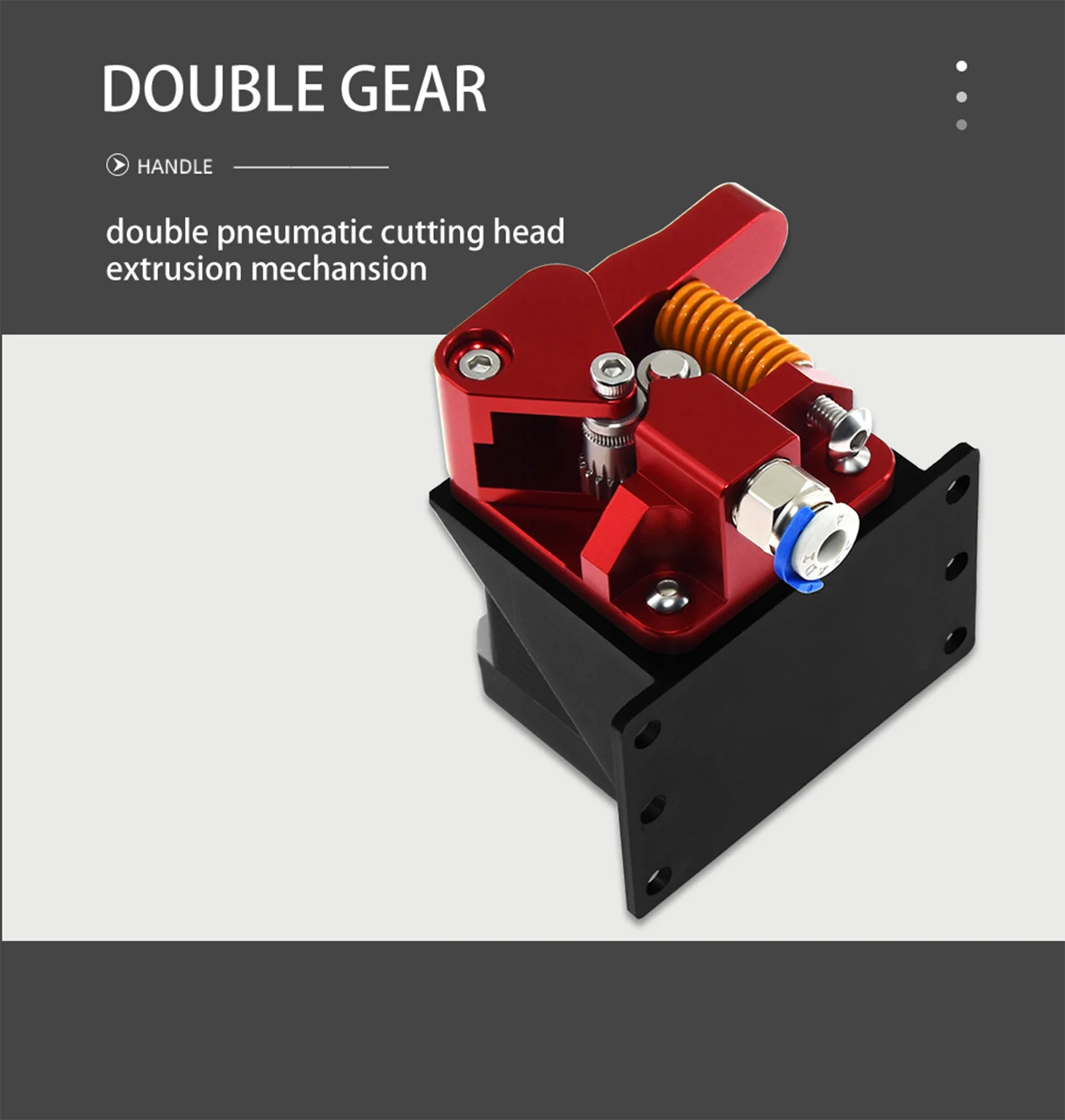 Twotrees Cr10 Pro Estrusore A Doppio Ingranaggio Estrusore In Alluminio Diretto A Doppia Puleggia Per Parti Della Stampante Ender 3/5 Cr10S Pro 3D