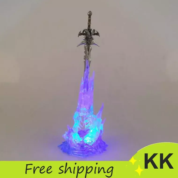 

25cm World of Warcraft Figure Frostmourne Sword with LED Lightin Weapon Game Action Figure Weapon Starz PVC for Boys Gift Toys