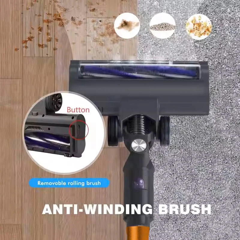 مكنسة كهربائية محمولة لاسلكية قوية بقوة شفط 26 كيل...