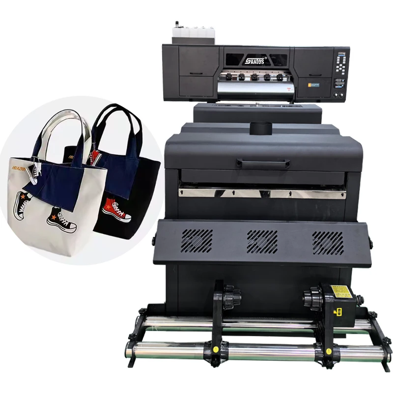 24인치 DTF 프린터 호손 소프트웨어 XP600/I3200A1 헤드 60cm DTF 프린터 및 쉐이킹 드라이어 자동 A1 DTF 잉크젯 플로터