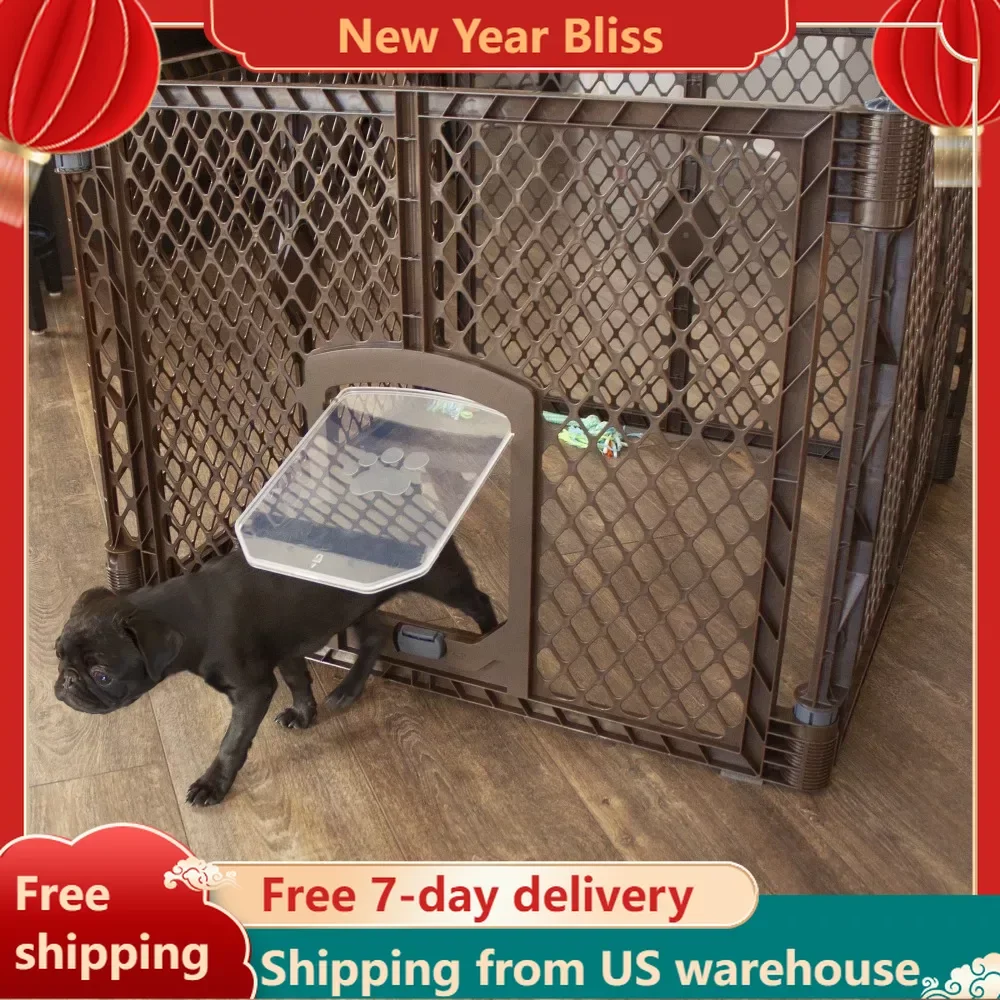 

Houses and Habitats Indoor Outdoor House for Dogs Petyard Passage 4 Panel Plastic Dog Playpen Cages |-f-| Houses and Fencing Pet