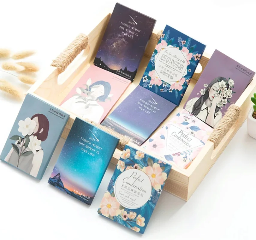 Face Oil Blotting Papers Makeup Matting Face Oil Blotting Sheets Control Oil-absorbing Facial Towel Tool 50/100 Pcs