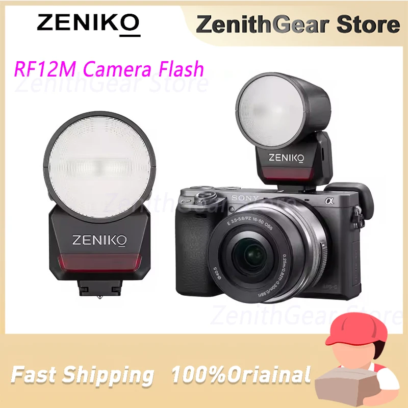 ZENIKO RF12 M 카메라 플래시  후지 니콘 미러리스 카메라 용 범용 핫..