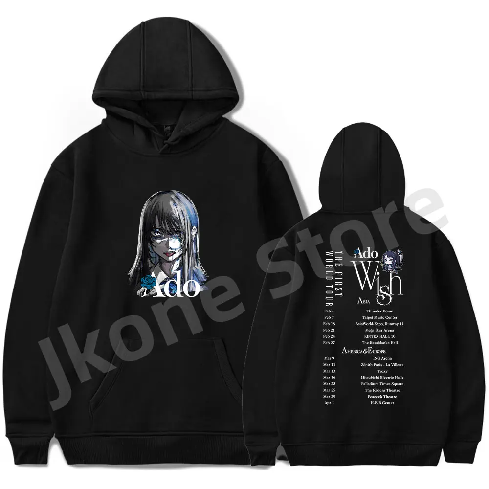 

Ado Wish Tour Merch Hoodies Winter Women Men Fashion Casual Singer Long Sleeve Sweatshirts