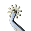 Stainless Steel Western Horse Spur Brass Rowel Buttons Horse Equipment 4