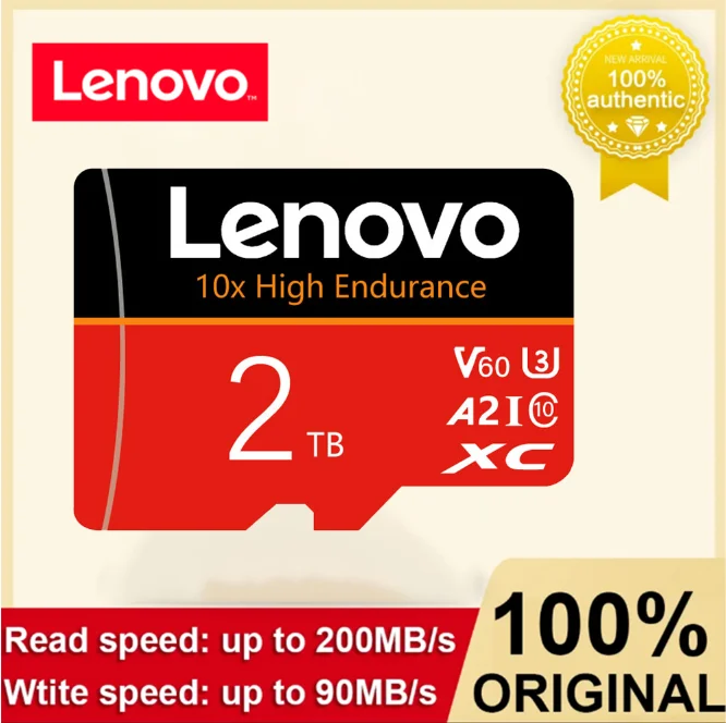 

Lenovo Micro TF SD Card 2TB 1TB 512GB Memory Card 128GB Flash Class 10 SD Card 256GB TF Flash Memory Card For Phones Gaming Ps5