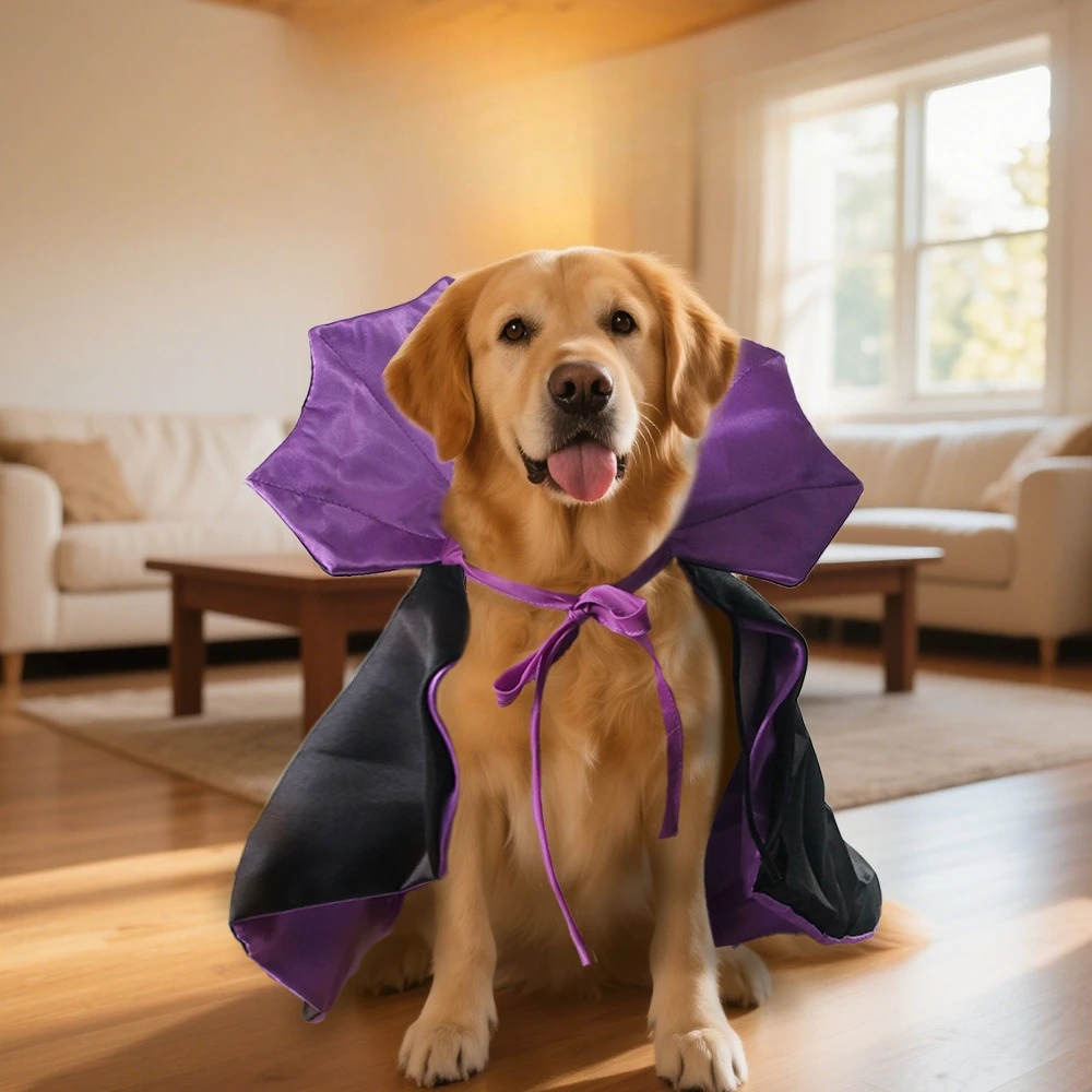 Pet Vampire Cloak Halloween Costume 3