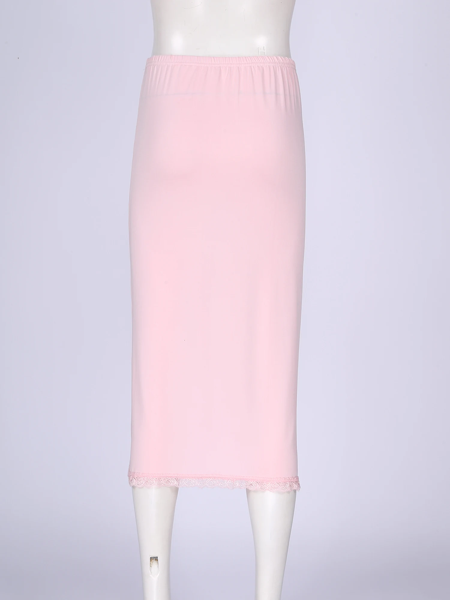 Women Girls Underskirt Intimates Casual Mini Lined Skirts Commuter Office High Waist Half Petticoat Skirt Wild Card Sleepwear