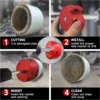 PVC Pipe Fitting Reamer Pipe Reamer Practical Plumbing Tool  Portable Pipe Fitting Tool for Water Lines Drain Lines PVC Pipes 5