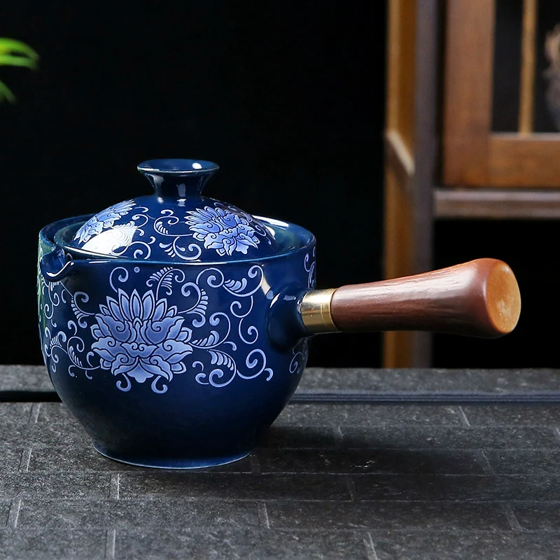 More Capacity Chinese Kung Fu Tea set Travel Tea set Ceramic Portable Teapot Maker Infuser Teacup