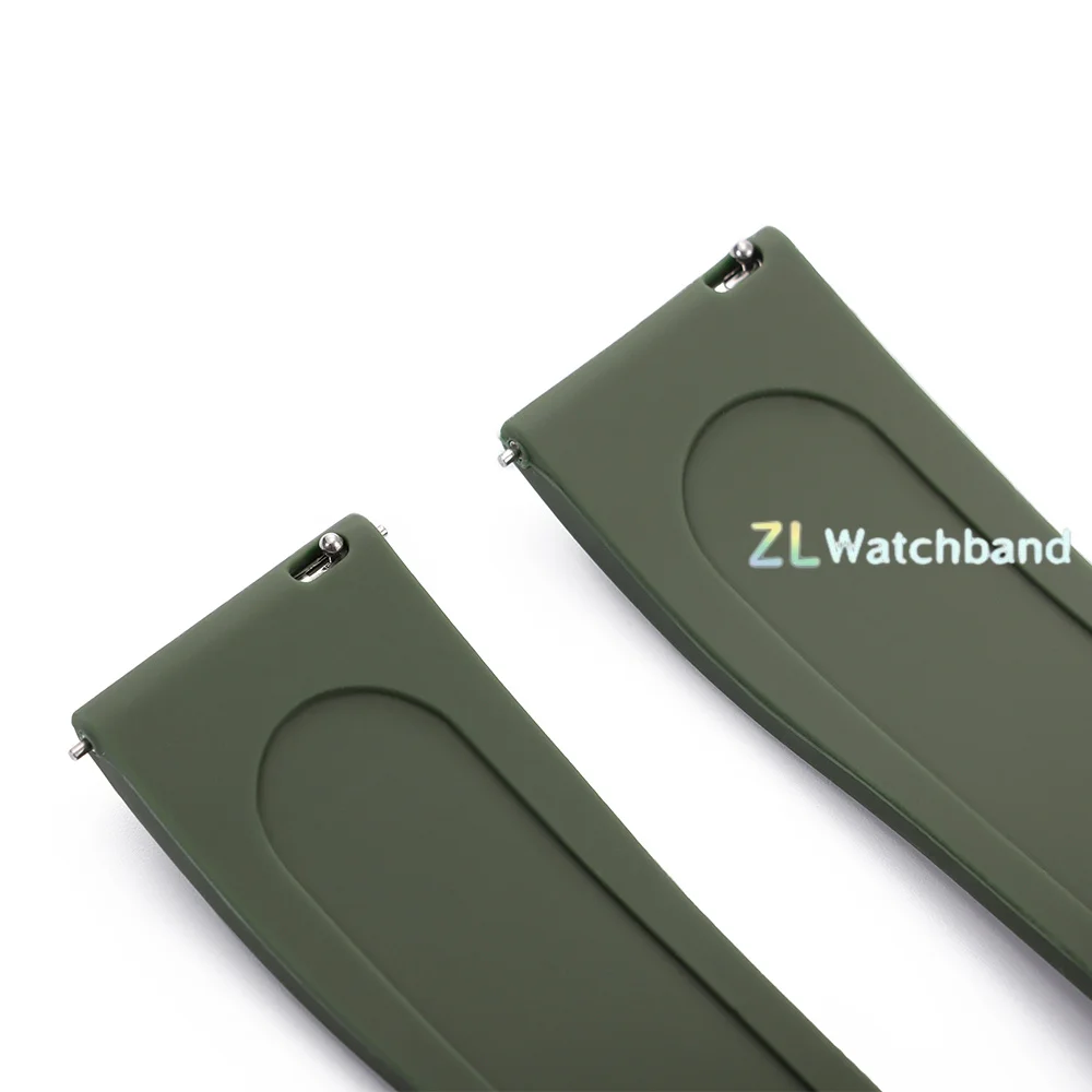 Enhanced Silicone Sports Watch Strap - Quick Release, Multiple Color Options