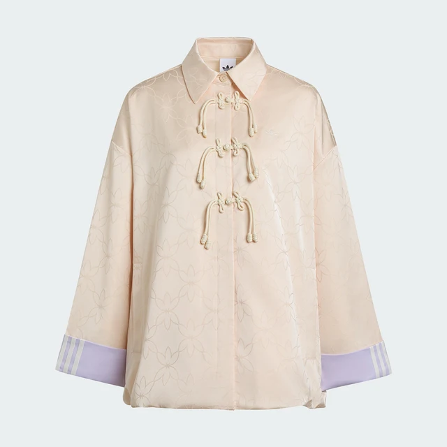 Veste ample brodée Trefoil authentique Adidas pour femme, nouvelle collection chinoise KW1997 1