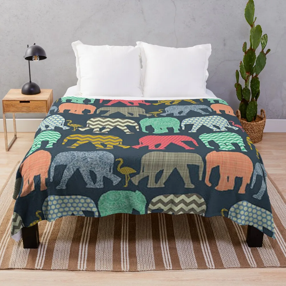 

Elephant Pattern DreamscapesbyTeresa Throw Blanket Hair Blanket Cute Blanket Plaid