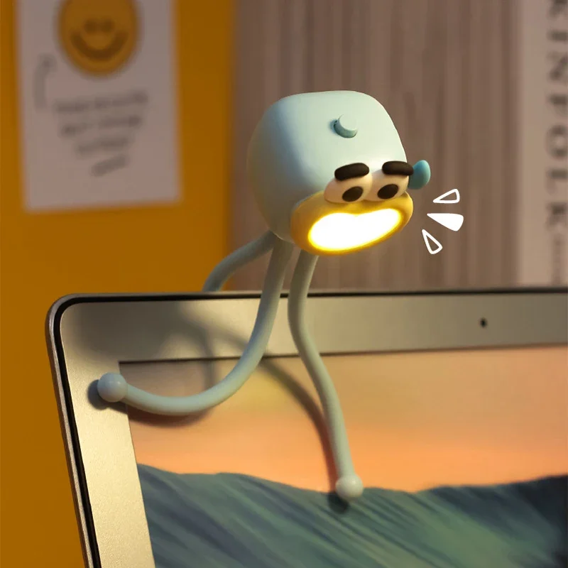 

Octopus Night Light Mini Adjusting Table Lamp Portable Reading Light Easy Fixed Octopus Tentacles Desktop Fun Pieces Toy Lamp