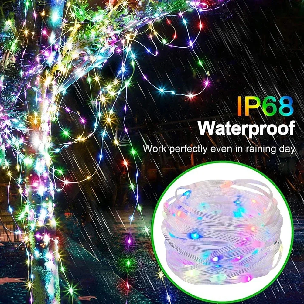 

Smart LED String Lights APP Control Christmas Tree Lights RC Fairy Garland Lamp for Xmas Navidad Home Room Decoration Outdoor