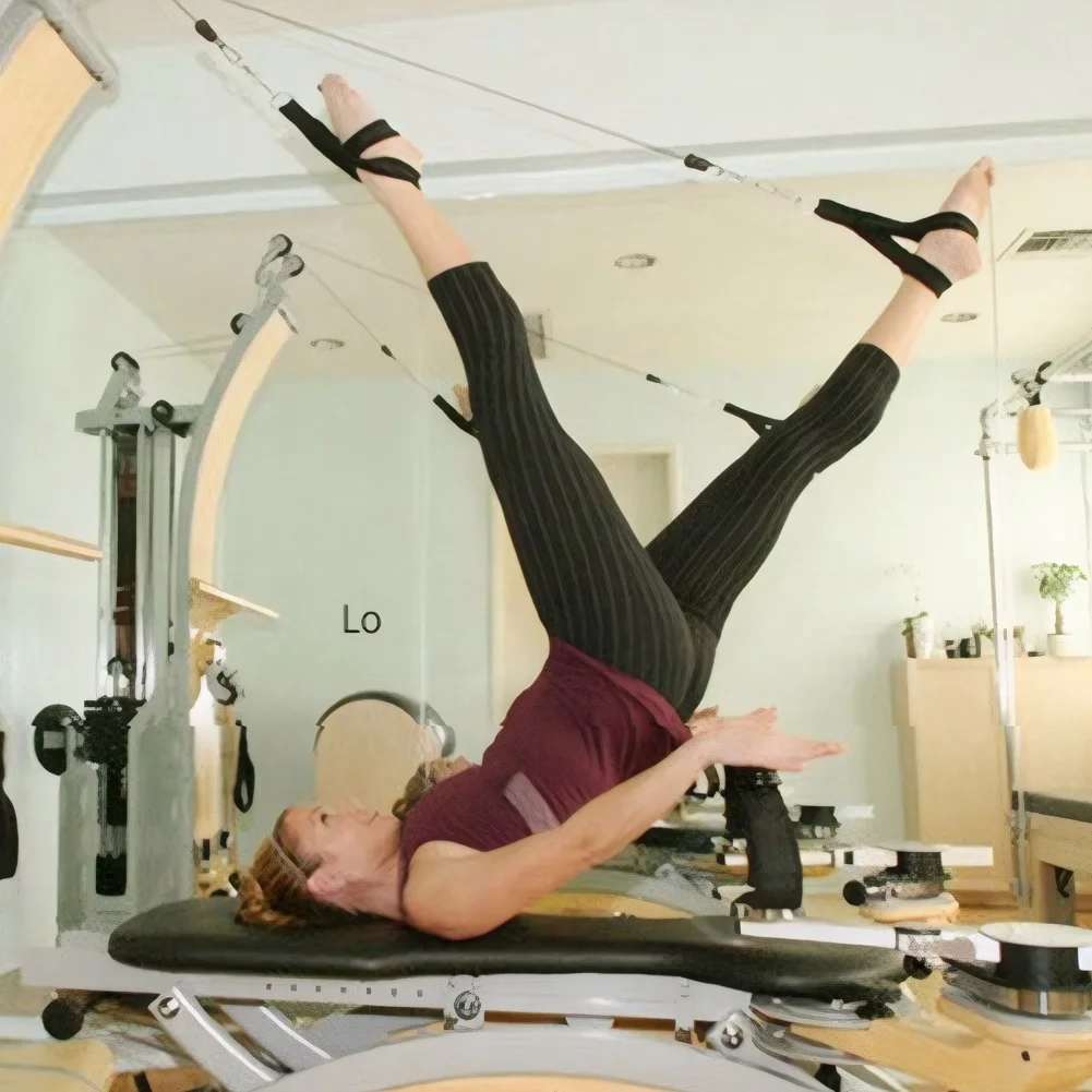 Cotton Pilates Double Loop Straps for Home Gym Workout