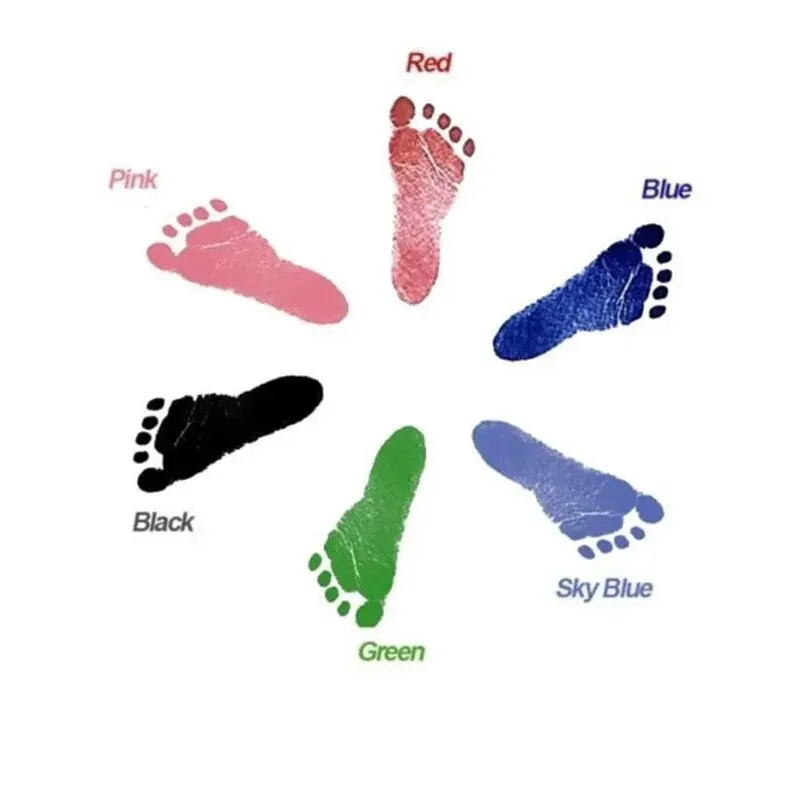 Baby Handprint Footprint Imprint Kit Souvenirs Newborn Footprint Ink Pad for Newborn Gifts hand and footprint kit