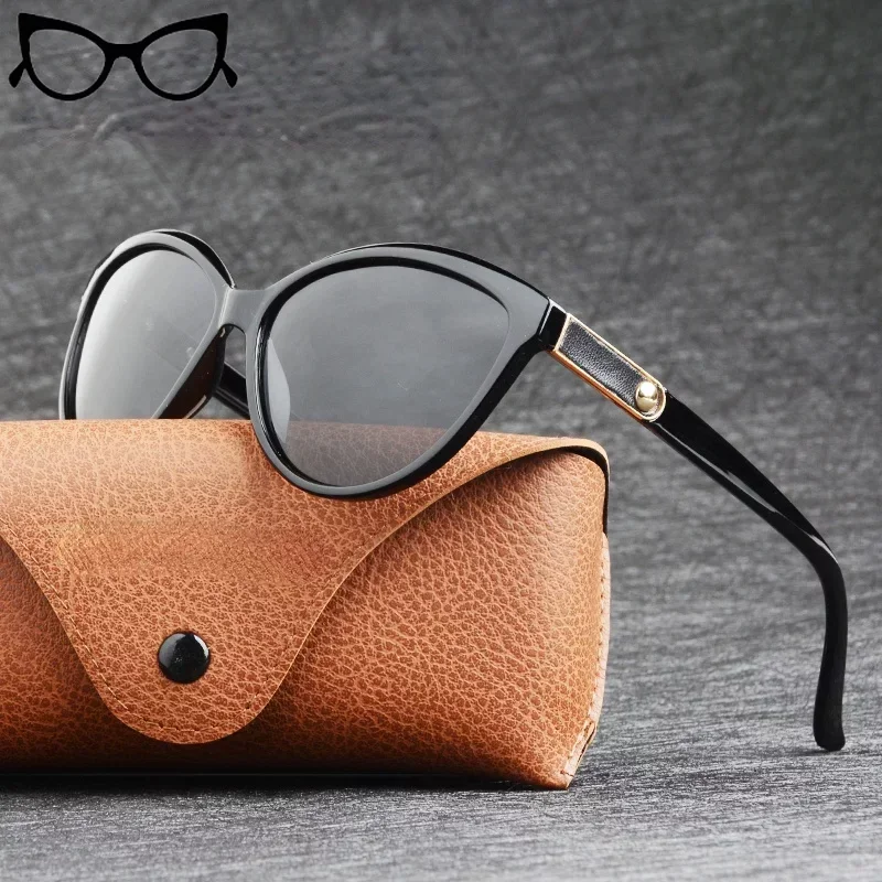 Luxury  Polarized Women Sunglasses Fashion Ladies Vintage Brand Designer Cat Eye Glasses Woman Female Sun Glasses 2