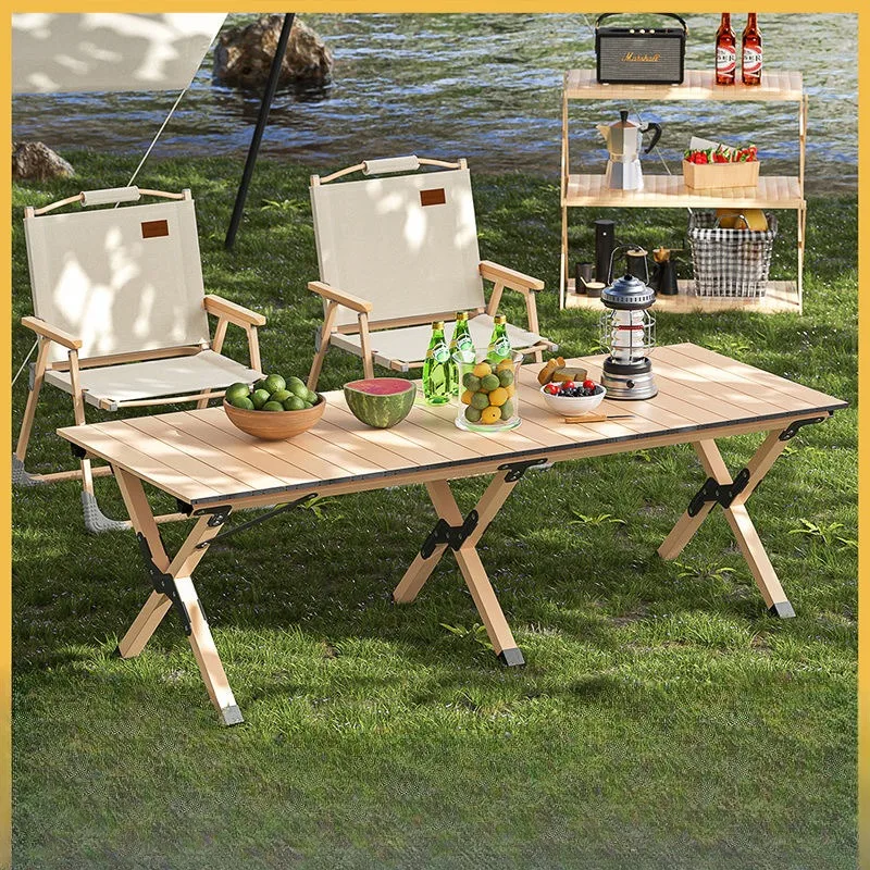 

Outdoor Folding Table Portable Camping Table Picnic Table and Chair Suit Camping Supplies