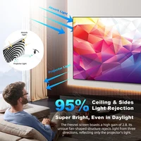 VisualMr Hot Fresnel 5.0 Pro UST ALR Projection Screen 1CM Fixed Frame 4K 8K Ambient Light Rejecting Best for Short Projectors - Image 3