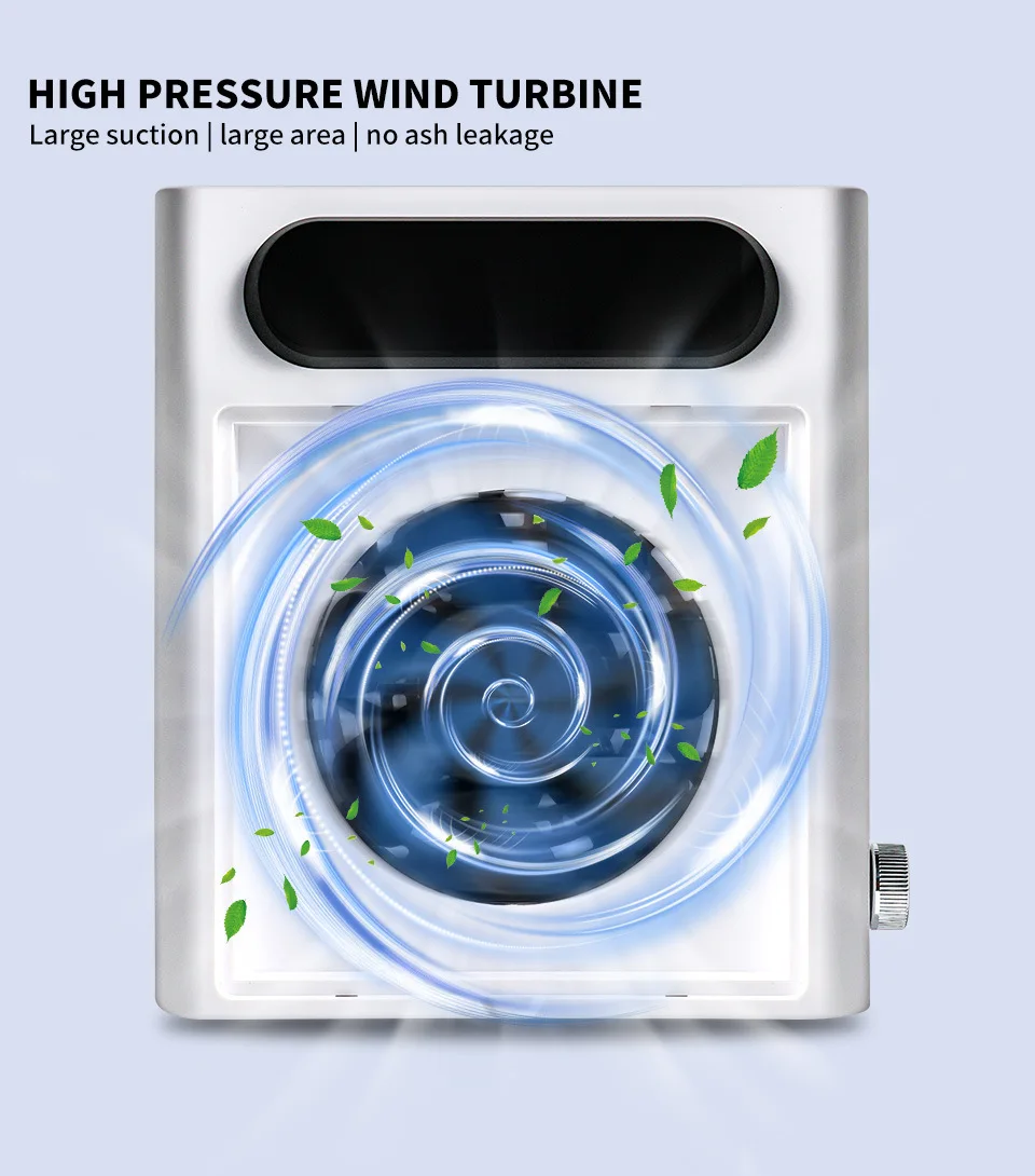 Powerful Nail Dust Collector Strong Suction Nail Vacuum Cleaner for Nails Acryli