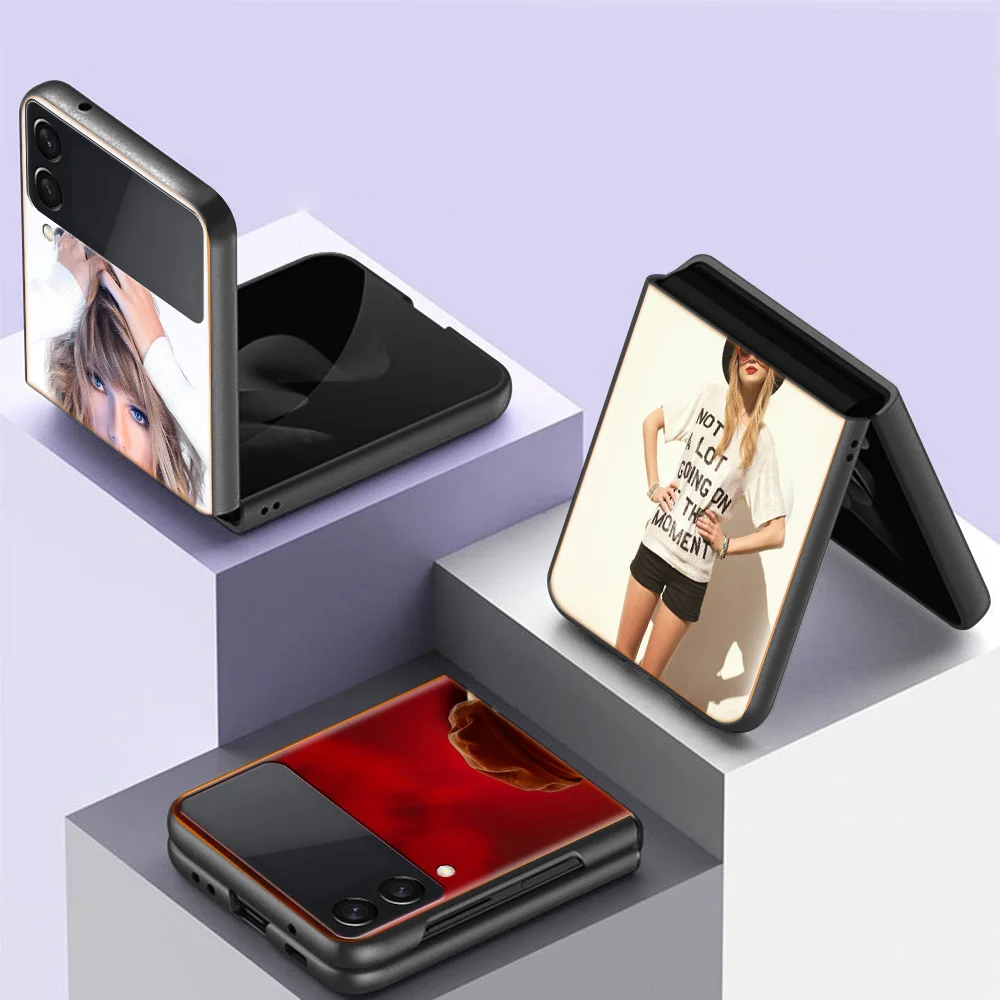 T-Taylors S-Swifts Custodia Per Telefono Per Samsung Galaxy Z Flip 3 4 Z Flip 5G Custodia Rigida Antiurto Z Flip 3 5G Z Flip 4 5G Tpu Pc Hard