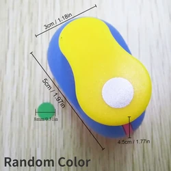 Versatile Random Color Circle Punch for DIY Crafting and Scrapbooking (8MM -Color Random)