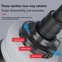 Ratchet Screwdriver Set Short Shaped Radish Head High Hardness Labor-saving Multi-functional Dual-purpose 5