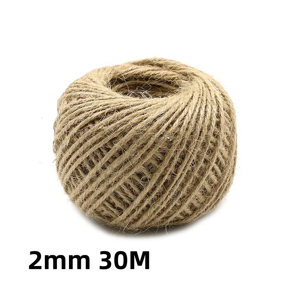 Jute Rope 2mm 100m for Boho Home Decor Camping Gear Repair