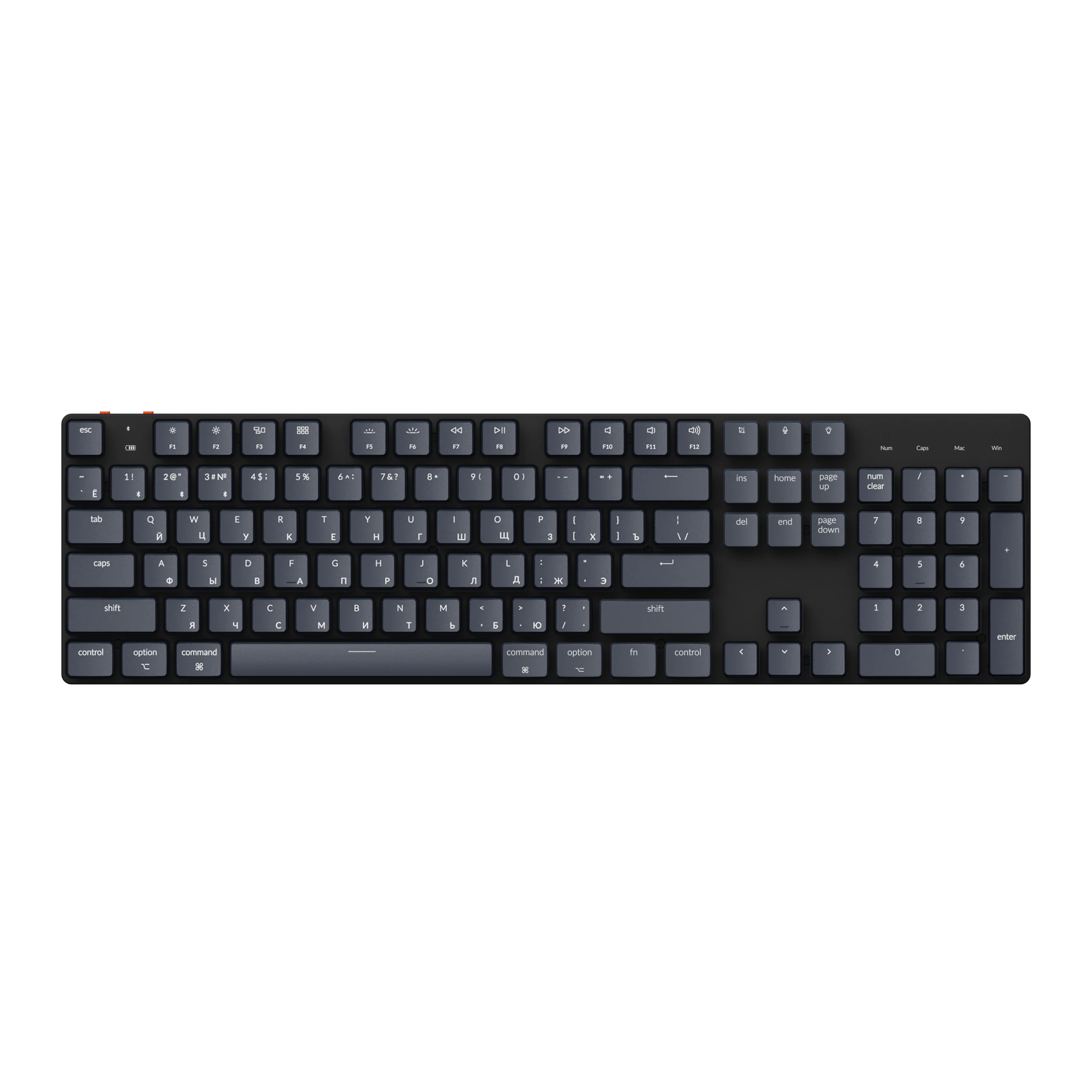 Keychron Teclado Definido Layout Russo Baixo Perfil Keycap Ultra-slim Teclados Mecânicos - Imagem 2