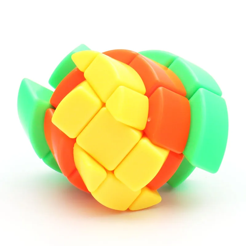 YuXin ZhiSheng 3x3x3 컬러 케이크 3 레이어 매직 큐브 트위스티 퍼즐 스티커없는 생일 선물 십대 초보자 지능 장난감