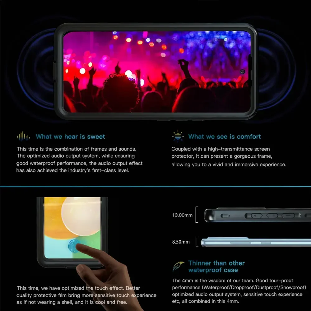 Waterproof 360° Protective Seal Case - IP68 Rated