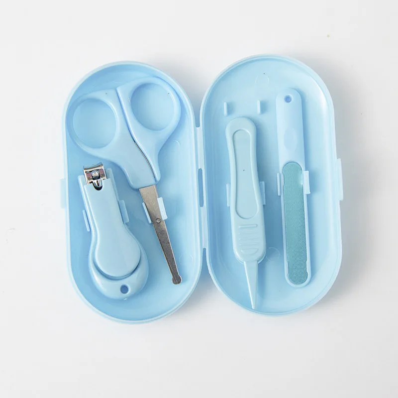 4 Pcs Baby Nail Clipper Set Baby Care Anti-clamping Nail Clipper Set Small Stainless Steel Trimmer Essential Products
