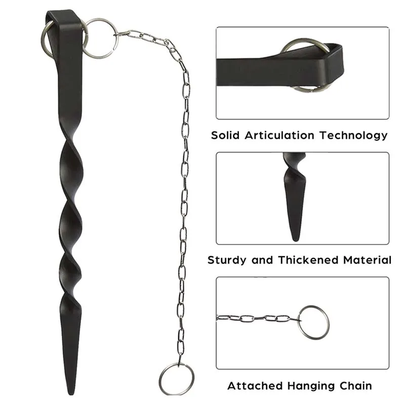 Garden drainage ditch locator iron rain chain anchor pile rain chain fixator suitable for installation