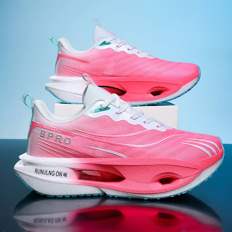Chaussures de running homme route stables lacets en tissu_voghion.com