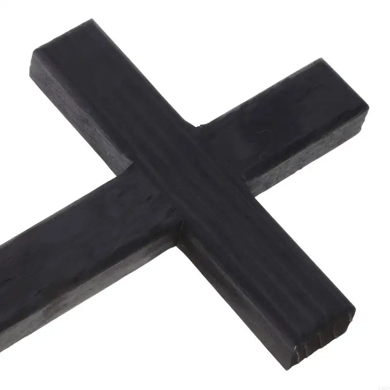Grande Croce Di Gesù In Legno Bianco Per Parete - Decorazione Religiosa Cattolica Per Casa, Soggiorno, Ingresso - 2
