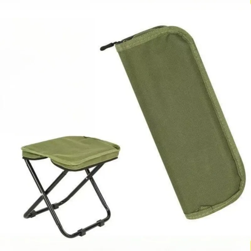 Petit tabouret de pêche pliant style sac à main portable pour pêche nomade et camping discret