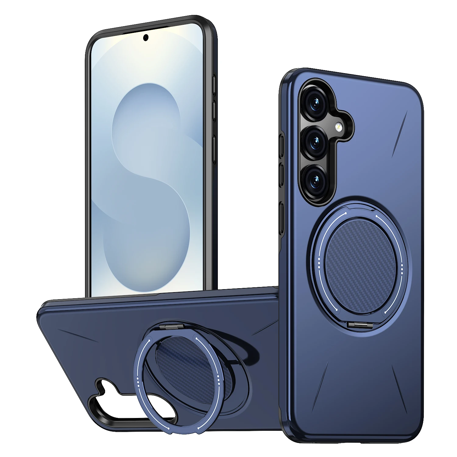 360° Magnetic Bracket Case with Magsafe Wireless Charging and Shockproof Armor Protection